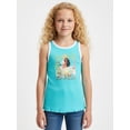 thumbnail image 2 of Moana, Girls' Ringer Graphic Tank Top, Sunkissed, Sizes 4-16, 2 of 7