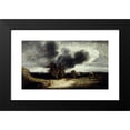 thumbnail image 2 of Georges Michel 18x12 Black Modern Framed Museum Art Print Titled - Landscape of the Surroundings of Paris. (1830), 2 of 5