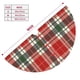 thumbnail image 5 of Faldas para árbol de Navidad a cuadros de 36 pulgadas, gruesas, para decoración navideña de invierno, para decoración rústica de Navidad, 5 of 8