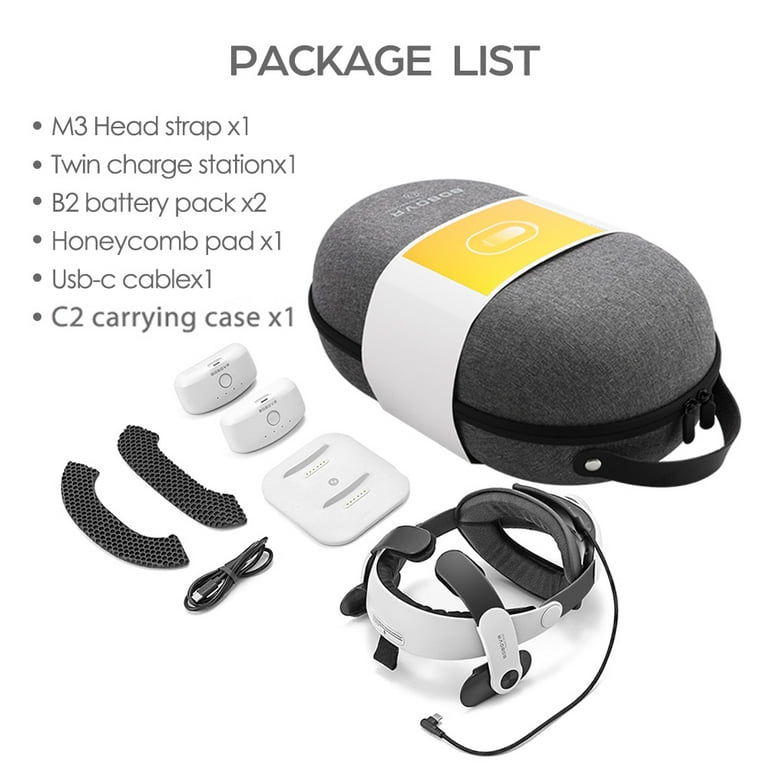 BOBOVR M3 Pro StrapとTwin Charge Station BOBOVR M3 Pro Battery Pack Head Strap - Compatible with Meta