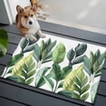 thumbnail image 4 of Tropical Plant Area&nbsp;Rug 2x3ft Watercolor Green Palm Leaf Vintage Non-Slip&nbsp;Washable Square&nbsp;Rugs Soft Felt Indoor Floor Mat for Bedroom Kitchen Living Room Bathroom, 4 of 9