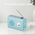 thumbnail image 4 of Mini Altavoz Portátil Radio Al Aire Libre Compatible Con Dientes Solar Soporte Colorido Llamado A Mano para Una Mejora La Oficina en Casa Azul, 4 of 9