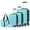 MintGreen-5pcs, variant on WEPLUS 5 Piece Hardside Luggage Sets TSA Lock Spinner Wheels Suitcase with Cup Holder
