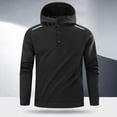 thumbnail image 1 of MHFRRA Sudadera con Capucha para Hombre, con Rayas Reflectantes, Informal, para Uso Diario, Ligera, Cómoda, Estilo Urbano Negro, 1 of 4