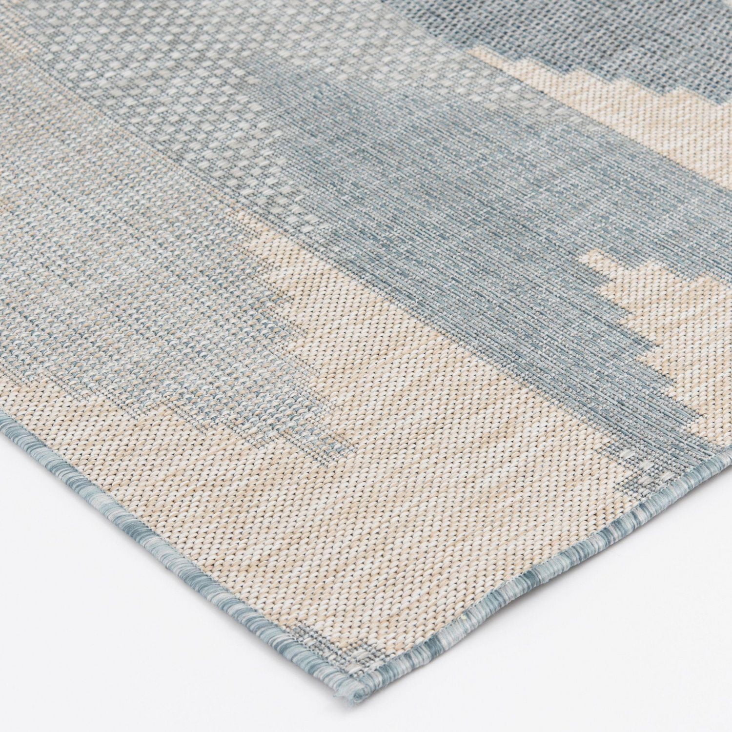 Hayweld Grey and Blue Indoor/Outdoor 8' x 10' Area Rug