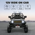 thumbnail image 4 of Qaba 12V Toddler Ride on Truck Car, Electric RC Car for Kids, Gift for Boys & Girls, Black, 4 of 10