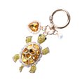 thumbnail image 1 of Llavero con brillantes diamantes de imitación en forma de tortuga, adorno para bolso con perlas de imitación, decoración para bolsos y llaves., 1 of 8