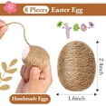 thumbnail image 2 of Dalrosia 8PCS Linen Rope Easter Eggs, Rustic Brown Decorative Eggs for Spring Easter Basket Fillers, Party Centerpieces Decorations Table Setting, 2 of 6