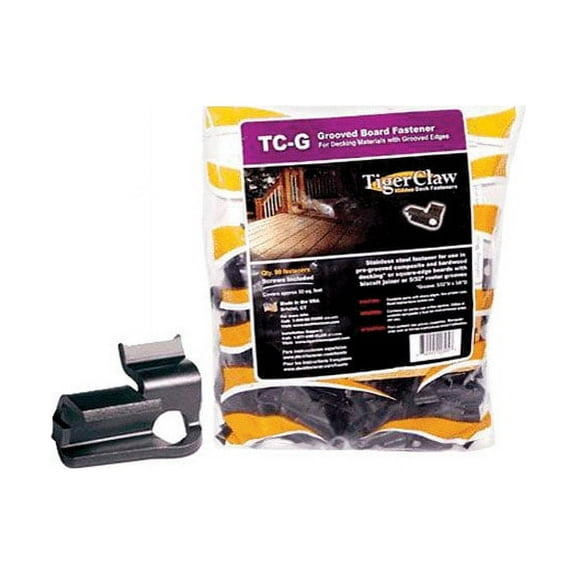 TigerClaw Black Oxide Hidden Deck Fastener 90 pk