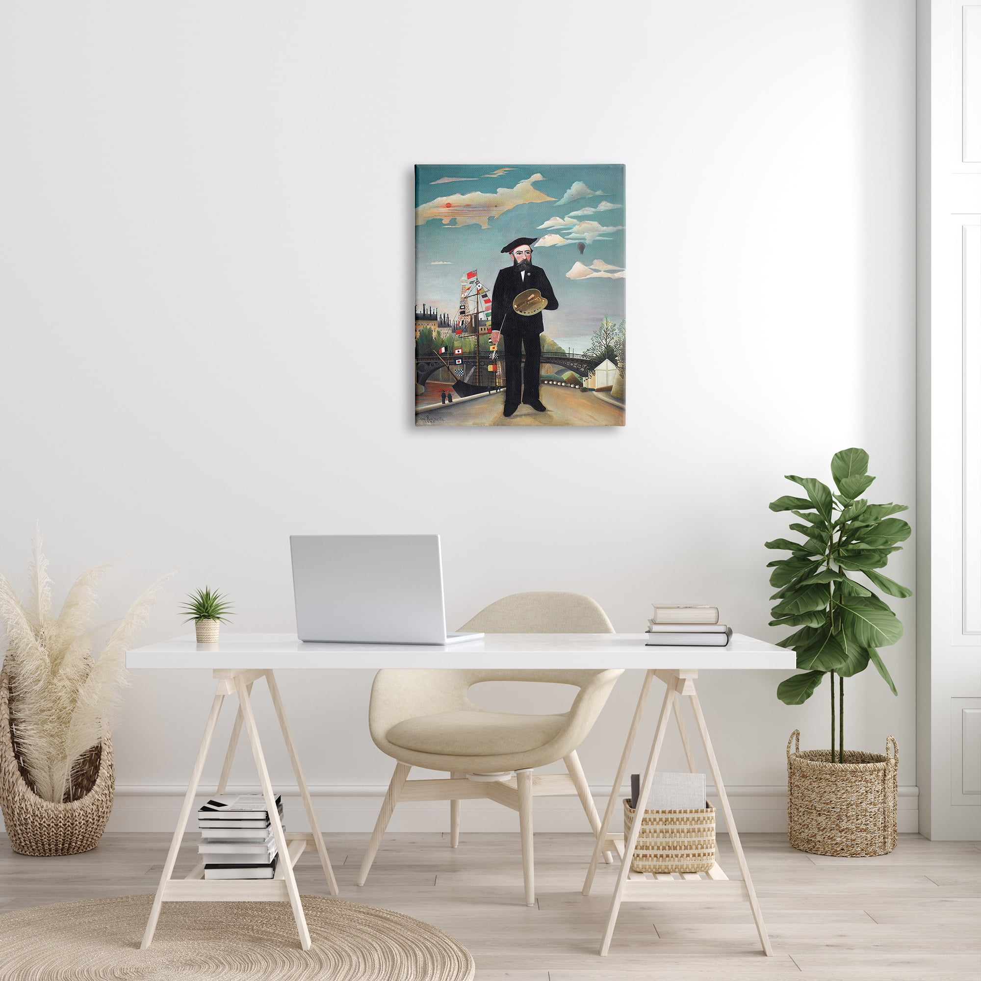 Stupell Industries Myself Self Portrait Henri Rousseau Classical Painting Painting Gallery Wrapped Canvas Print Wall Art, Design by one1000paintings