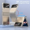 thumbnail image 6 of Designed for Galaxy Z Flip 3 Case with Hinge Protection,Samsung Flip 3 Full Cover Shockproof Slim Phone Protection Case Clear for Z Flip 3 5G(2023)-Clear, 6 of 13