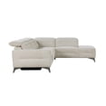 thumbnail image 5 of Lexicon Adahlia Chenille Upholstery 2pc Power Sectional w/ Right Chaise in Sand, 5 of 9