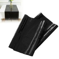 Table Cloth Polyester Antependium Disco Checkered European Tablecloth Black C