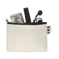 thumbnail image 4 of Aspire 30-Pack Canvas Zipper Pouches, Cosmetic Makeup Bags with Metal Ring, 6 x 4 Inches - Natural, 4 of 4
