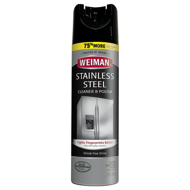 Weiman Stainless Steel Cleaner & Polish 17 Ounce Aerosol Walmart