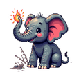 thumbnail image 3 of cartoon Elephant Theme Stickers, Waterproof Elephant Theme Sticker for Water Bottle Laptop Phone Cases Planner Skateboard Luggage Helmet Party Favor Decor, Ideal for Adults Teens Teacher Rewards, 3 of 9