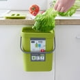 thumbnail image 3 of ACDANC Kitchen Compost Bin,Flexible Placement,Moisture-Resistant Countertop Bin,Green,3L, 3 of 3