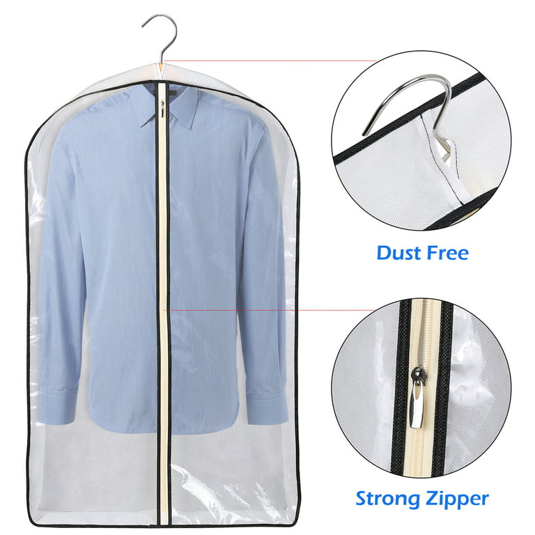 Extra Long Garment Bags - 2 Pack  Protect Dresses, Anti-Moth Covers