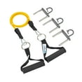 thumbnail image 4 of 3 bandas de resistencia con anclajes de pared y asa para entrenamiento pesado. Banda amarilla, 4 of 9