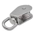 thumbnail image 3 of 2PCS 304 Stainless Steel M32 Single Pulley Block Wire Towing Wheel Wire Rope Hanging, 3 of 5