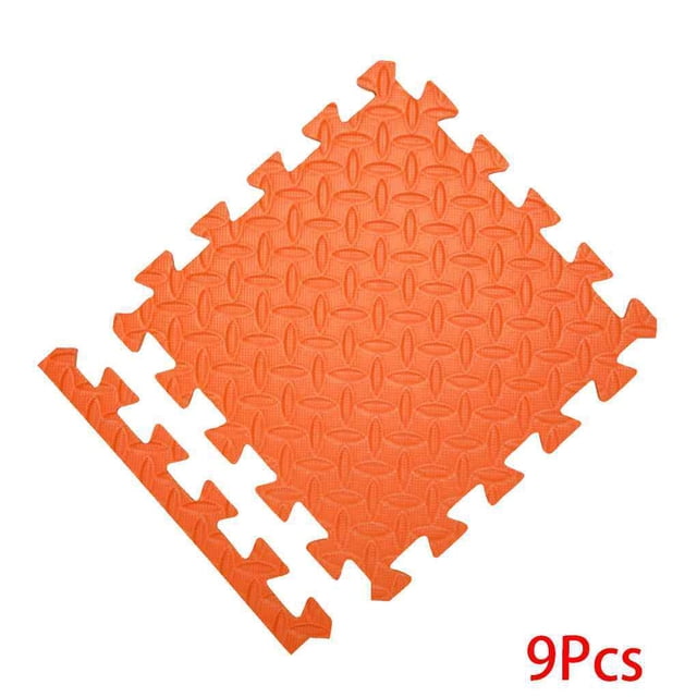 9pcs Eight-day Foam Mat with Boards Children's Puzzle Mat 9pcs Mat Baby Playing Interlocking Foam Floor Pad Sets