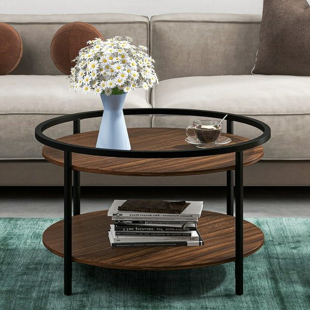 Round Coffee Tables Accent Table Sofa Tea For Living Room Office Desk Home Furniture Round Coffee Tables Accent Table Sofa, What To Put On A Small Round Coffee Table