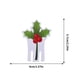 thumbnail image 2 of Decoraciones navideñas, adornos navideños, regalos navideños, tarjeta de decoración de copa de vino tinto de Navidad, gorro de Papá Noel, tarjeta de fiesta, decoración de copa de vino, centro comercia, 2 of 5