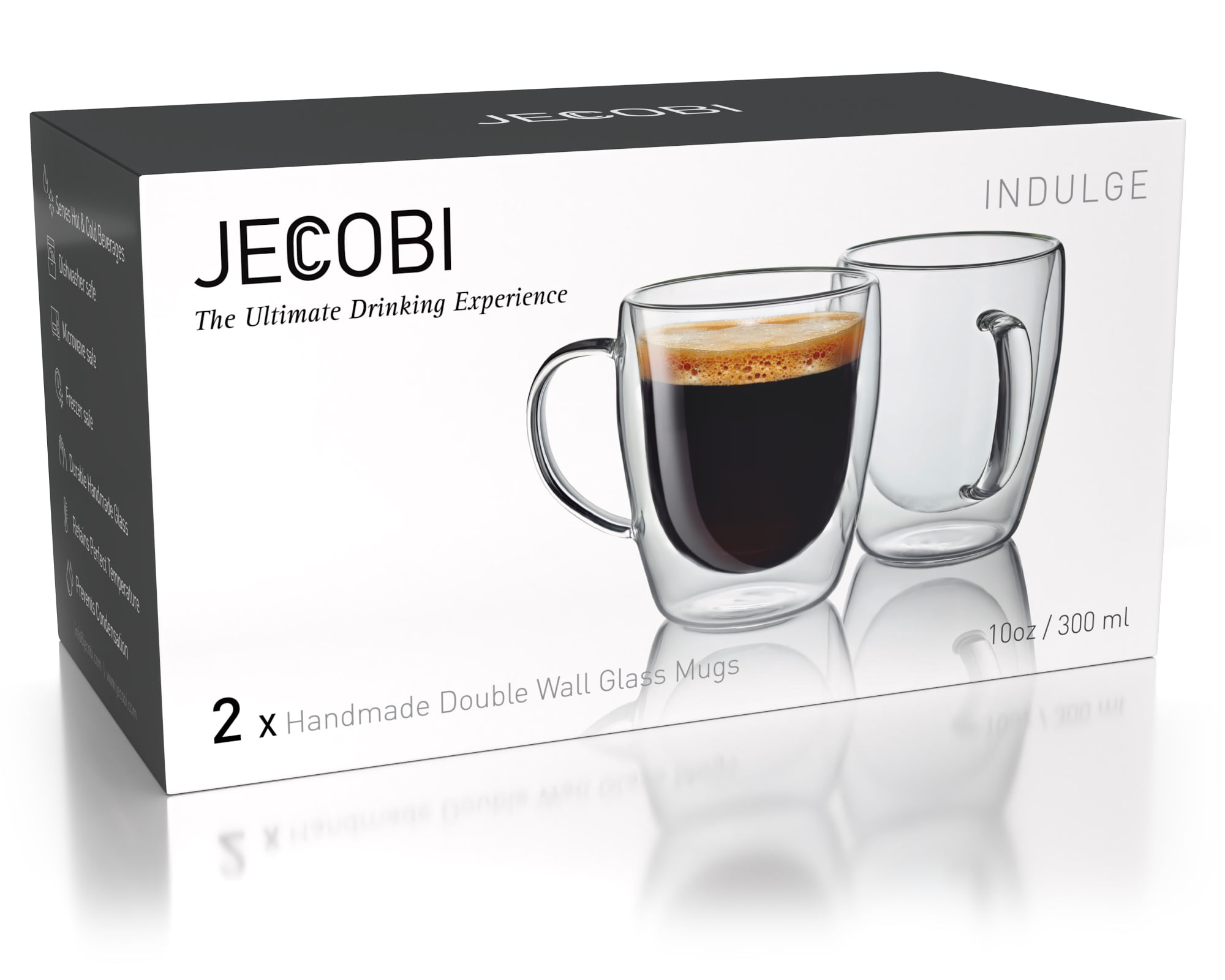 JoyJolt Star Wars TIE Fighter 10 oz. Clear Glass Double Wall Coffee Tea Mugs  (Set of 2) JSW10818 - The Home Depot