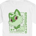 thumbnail image 3 of Pokémon - Sprigatito Stats - Men's Short Sleeve Graphic T-Shirt, 3 of 5
