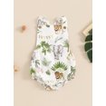 thumbnail image 2 of Bagilaanoe Newborn Baby Girl Boy Summer Rompers Print Sleeveless Bodysuits 3M 6M 12M 18M Infant Casual One Piece Short Jumpsuit, 2 of 7