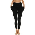 thumbnail image 4 of WTXUE Yoga Pants Women, Quick Dry Pants Women's Yoga Solid Elastic Fitness Dry Pants Pocket Quick Pants Yoga Tight, Pantalones De Mujer, 2-Black, 4 of 7
