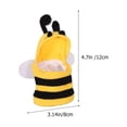 thumbnail image 3 of FELTECHELECTR Disfraz de pájaro para Halloween, estilo abeja, para cosplay, accesorio para disfraz de loro., 3 of 5