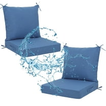 XXLYY Outdoor Cushions for Patio Furniture, Waterproof Deep Seat Cushions Set , 24*24 In Outdoor Chair Replacement Cushions with Removable Cover for Chair Sofa Couch