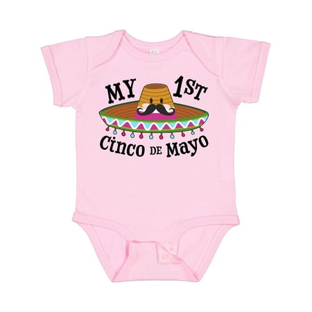 

Inktastic My First Cinco De Mayo- Sombrero and Mustache Gift Baby Boy or Baby Girl Bodysuit