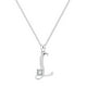 thumbnail image 1 of 26 Initial Alphabet Shape Rhinestone Collar para Mujeres Collares para Mujeres A Z 26 Alphabet Initial Silver Collares para Mujeres Niñas, 1 of 4