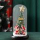 thumbnail image 2 of Mini árbol de Navidad de mesa con luz, adorno navideño, pequeña decoración navideña Base negra, 2 of 7