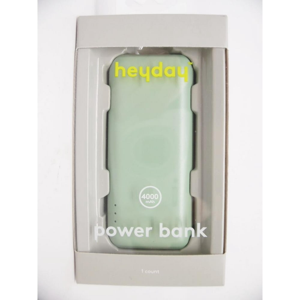 Heyday 4000mAh Power Bank River Green for Apple & Android Devices
