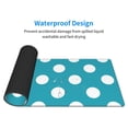 thumbnail image 4 of Pofeuu Sky Blue And White Polka Dot Print Desk Mat for Keyboard and Mouse，Computer Desk Matt for Desktop，Large Mouse Pad for Desk，Desk Pads on Top of Desks 12x31.5in, 4 of 8