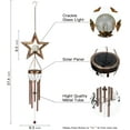 thumbnail image 4 of TiokMc Solar Star Wind Chimes with Cracked Glass Balls, 42-Inch Outdoor Garden Chandelier, Warm LED Light for Patio, Yard, Indoor Decor, 4 of 8