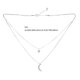 thumbnail image 4 of GOOHOCHY Collar de collar de cristal de doble capa Collar de clavícula hembra para mujeres, 4 of 8