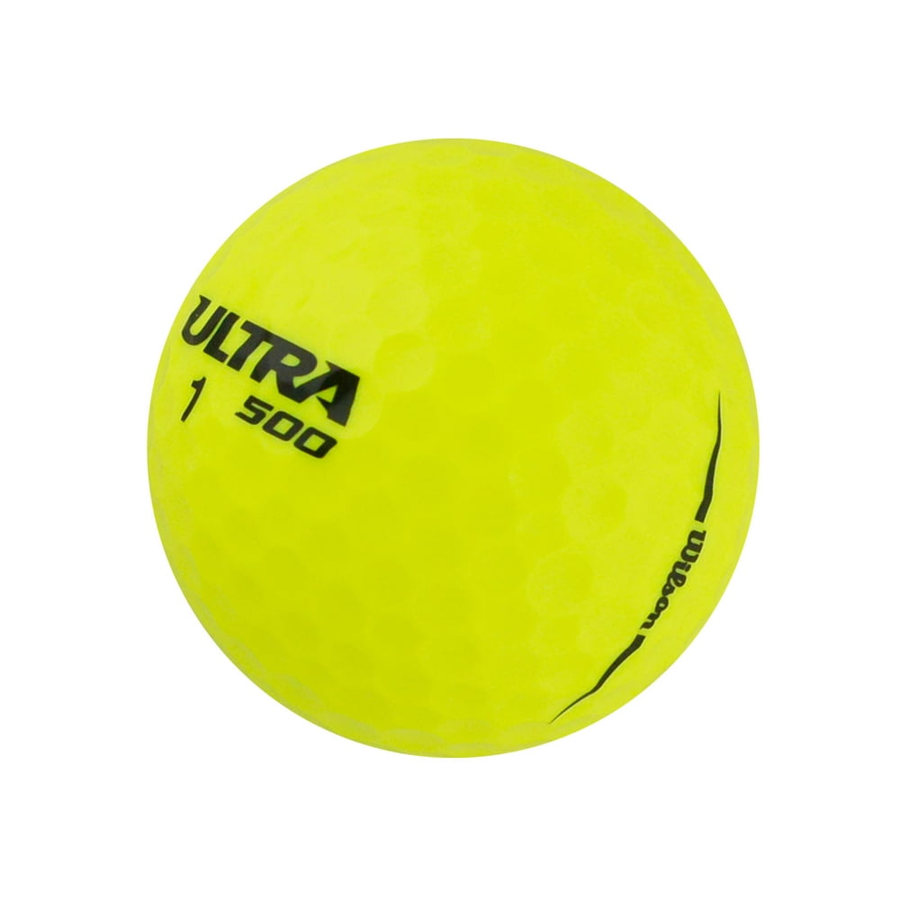 Wilson Ultra 500 HiVisibility Yellow Golf Balls (3 Dozen) NEW