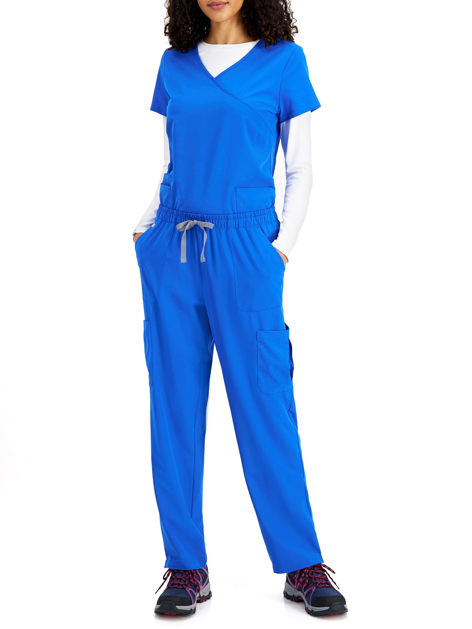 Hanes Comfortfit Stretch 3 Piece Scrub Set with Women's and Women's