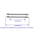thumbnail image 2 of Car Splitter Rods Racing Adjustable Front Rear Bumper Lip Support Strut Brace Tie Pull Bar Kit 75/100/150/200mm, 2 of 7
