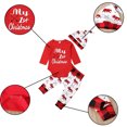 thumbnail image 5 of Conjunto de Navidad para bebés, niños recién nacidos, niñas, ropa de primera Navidad, mameluco, pantalón, sombrero Vhermosa 73cm, 5 of 5