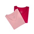 thumbnail image 4 of Paquete de 2 playeras Ilusión 24396 rosa claro XG, 4 of 6