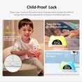 thumbnail image 3 of Onekawa Cute Alarm Clock for Kids Digital Alarm Clock for Girls Sleep Training Alarm Clock with 3 Brightness Levels 10 Melodies, Perfect Bedroom Alarm Clock, 3 of 10