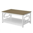 thumbnail image 1 of Convenience Concepts Table Basse Town Square avec Étagère en Finition Bois Blanc, 1 of 7