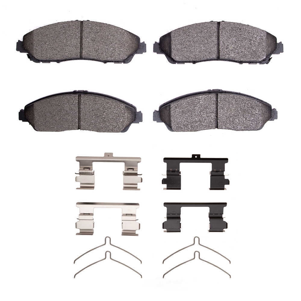 Dynamic Friction Company 1551-1723-02 DFC 5000 Advanced Brake Pads - Ceramic and Hardware Kit - OE