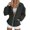 Dark Gray, variant on NMMUED Zip Up Hoodie Women, Y2k Hoodie, Oversized Hoodie, Hooded Sweatshirts for Women, Fall Spring Track Jackets with Pockets, Beige XL