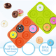 thumbnail image 4 of 2 moldes de silicona para donas, bandeja antiadherente para hornear donas para pasteles, galletas, panecillos, magdalenas, apto para lavavajillas, horno, microondas, refrigerador Xemadio 2033873, 4 of 9